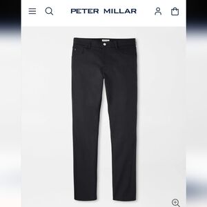 Peter Millar Black Men's Chinos 40 Waist/30 Length